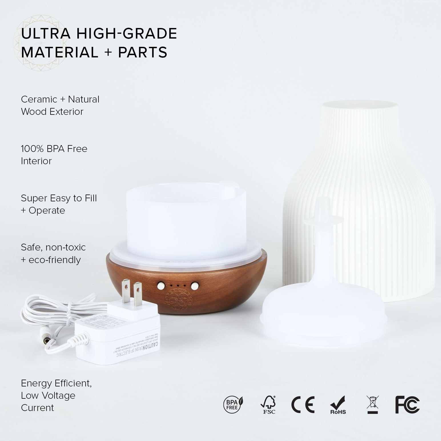 LIGHT Aromatherapie-Diffusor aus Keramik