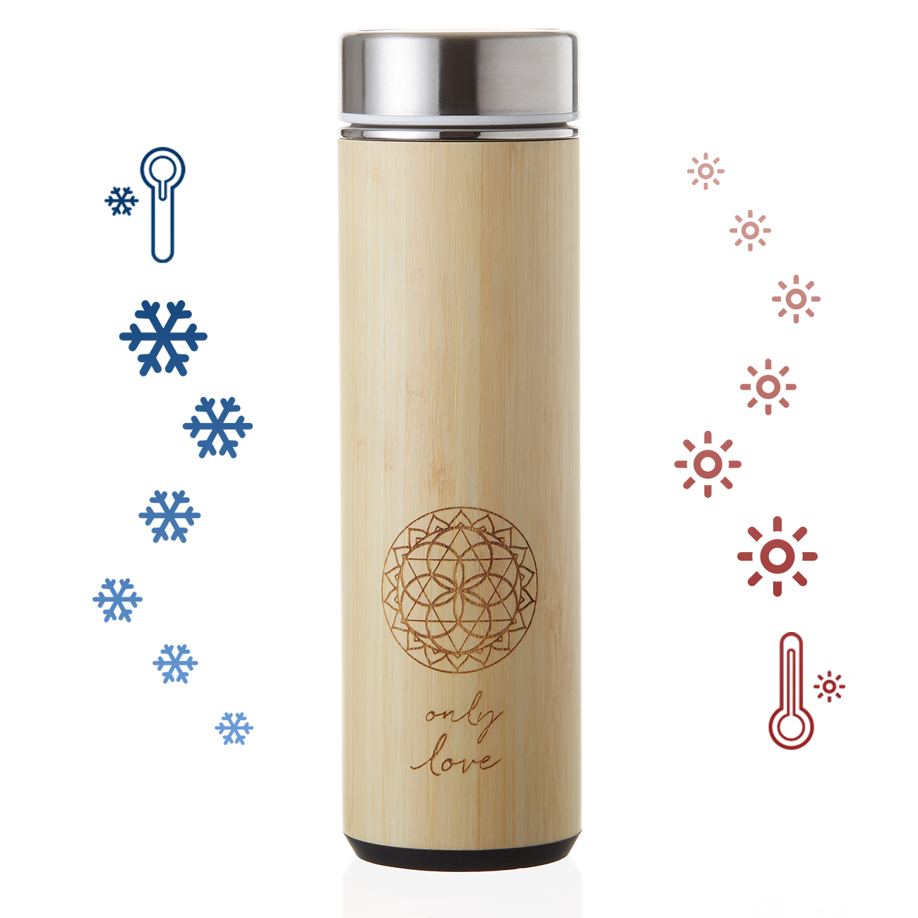 Sacred Lotus Love tea tumblers for presence and connection