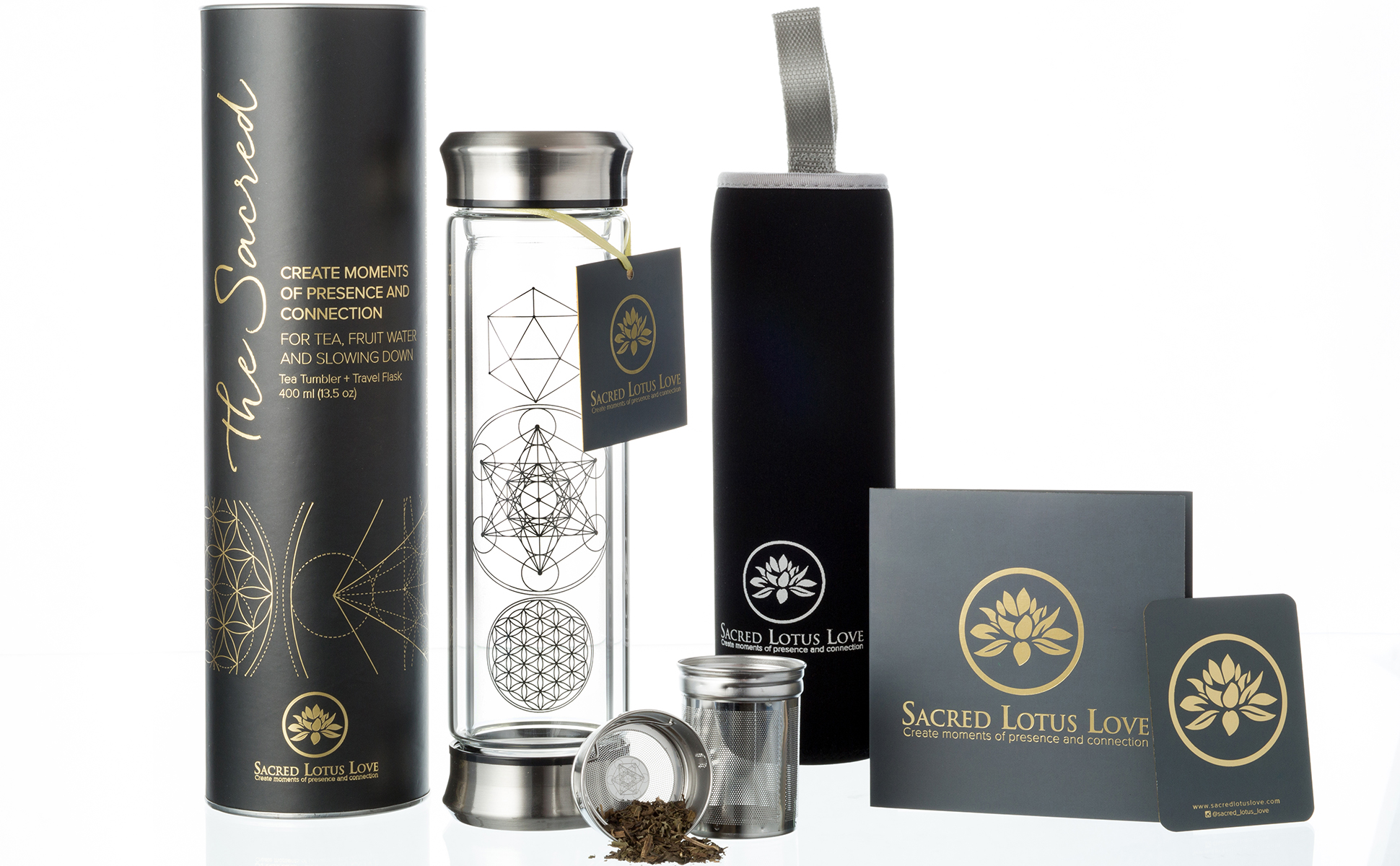 Sacred Lotus Love tea tumblers for presence and connection Sacred Lotus Love tea tumblers for presence and connection