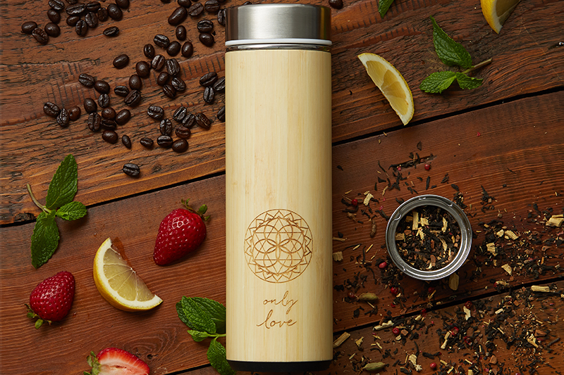 Sacred Lotus Love Double-Walled Glass Tea Tumbler with Infuser and Strainer  - Perfect for Loose Leaf…See more Sacred Lotus Love Double-Walled Glass